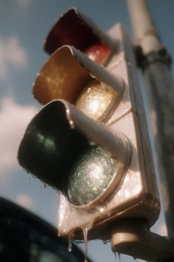 Hyper-Luminescent Fluid Realism style reference image — glistening glass skin
