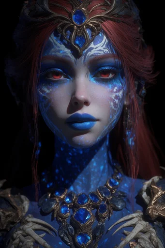 Bioluminescent Abyssal Biomech style reference image — abyssal atmosphere