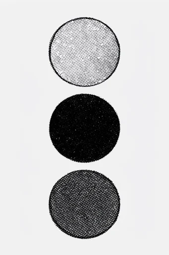 Raw Halftone Punk style reference image — halftone dot pattern