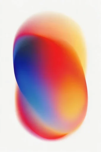 Luminous Chromatic Morphism style reference image — frosted glass texture