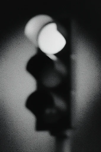 Raw Noir Atmospheric style reference image — heavy analog film grain