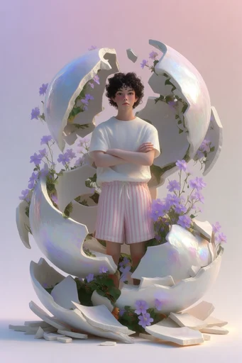 Ethereal Porcelain Surrealism moodboard — generate AI images in this style