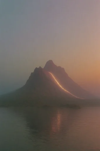 Misty Nocturnal Surrealism style reference image — cinematic fog
