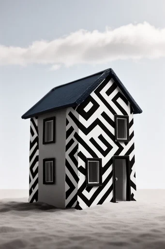 Clinical Monochrome Avant-Garde style reference image — sculptural avant-garde fashion