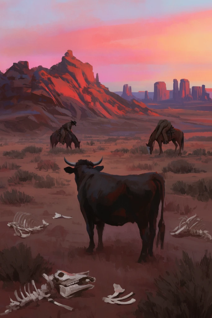 Neon Frontier Surrealism style AI image example 3