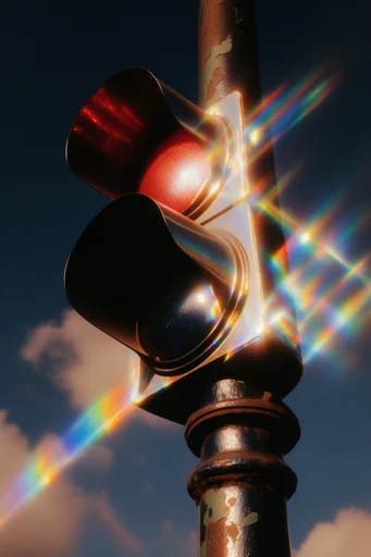 Luminous Prismatic Etherealism style reference image — chromatic aberration