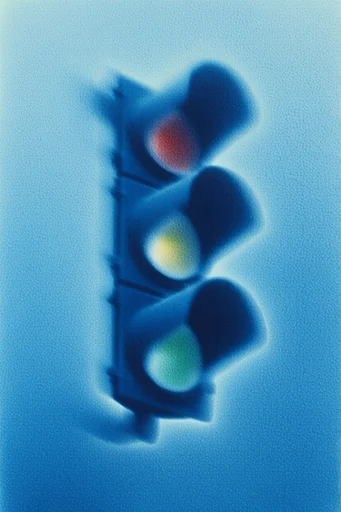 Ethereal Cyanotype Haze style reference image — monochromatic blue