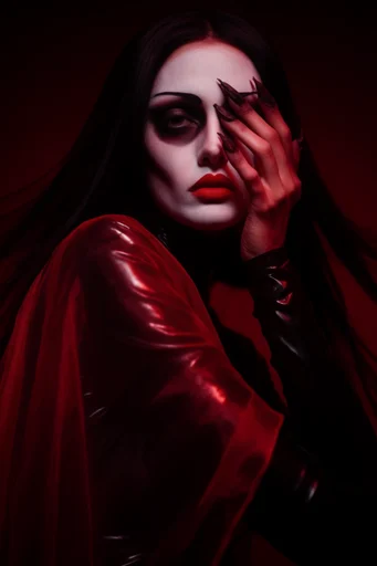 Crimson Noir Minimalism style reference image — minimalist composition