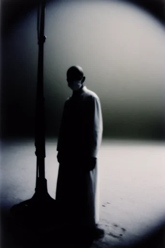 Ethereal Avant-Garde Minimalism style reference image — stark minimalist silhouette
