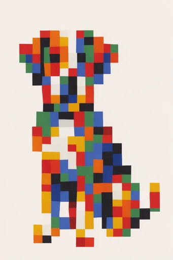 Geometric Modernist Synthesis style reference image — stylized minimal form
