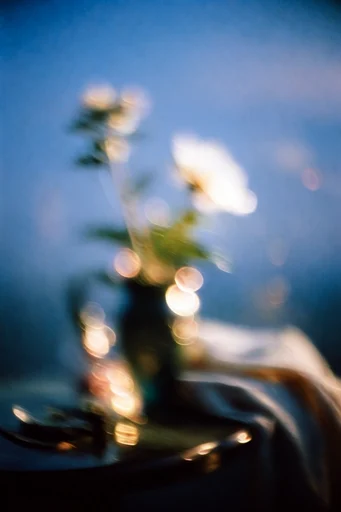 Kinetic Twilight Impressionism style reference image — long exposure light trails