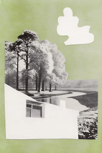 Surreal Punk Collage style AI image example 2