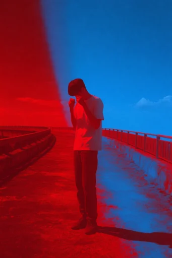 Surreal Infrared Minimalist moodboard — generate AI images in this style