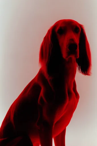 Crimson Silhouette Noir style reference image — dramatic rim lighting