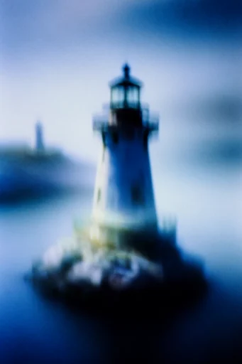 Ethereal Cyan Nocturne style reference image — atmospheric twilight light