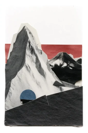 Surreal Punk Collage style reference image — analogue collage