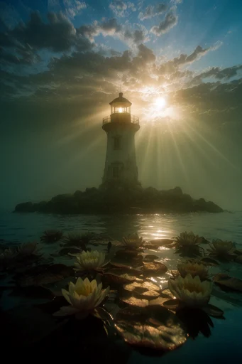 Luminous Natural Transcendence style reference image — backlit foliage