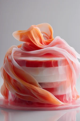 Translucent Crimson Etherealism style reference image — subsurface scattering