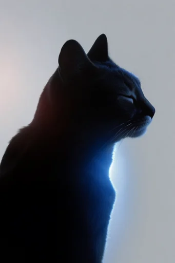 Cobalt Chiaroscuro Minimalism style reference image — cinematic shadow play