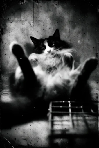 Spectral Darkroom Noir style reference image — haunting vignette