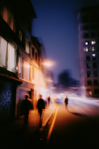 Ethereal Nocturnal Motion style reference image — long exposure