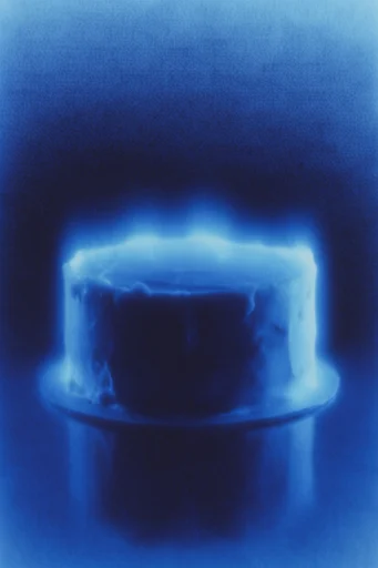 Luminescent Cobalt Nocturne style reference image — tactile noise texture