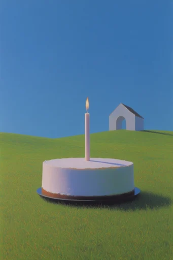 Liminal Surrealist Pastoral style reference image — uncanny CGI