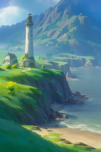 Vibrant Stylized Fantasy style reference image — cozy rustic architecture