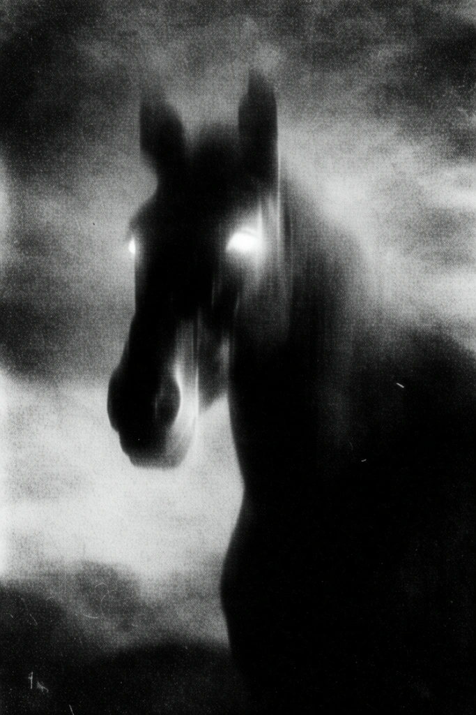 Haunted Analog Glitch style AI image example 3