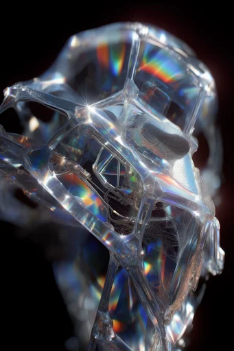 Prismatic Crystalline Refraction style reference image — prismatic chromatic dispersion