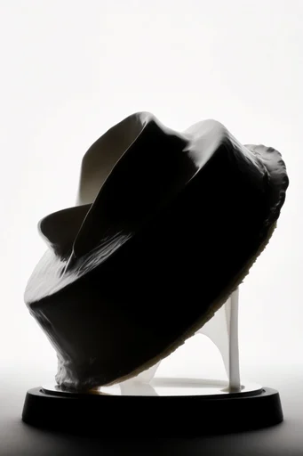 Graphic Avant-Garde Silhouette style reference image — dramatic studio lighting