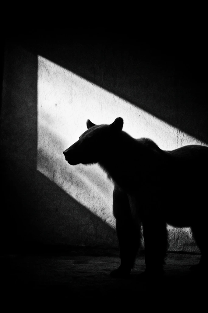 Cinematic Monochrome Noir style AI image example 3