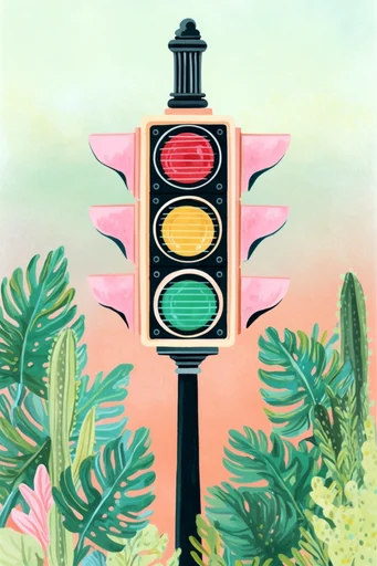 Whimsical Mediterranean Folk Narrative style reference image — naive folk art style