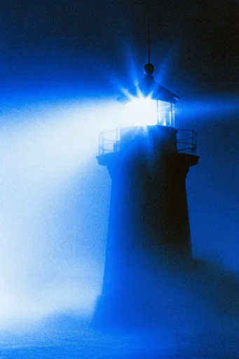 Luminous Cobalt Nocturne style reference image — spectral digital noise