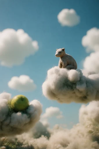 Surreal Pastoral Technicolor style AI image example 3