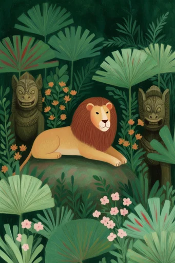 Luminous Folk Storybook style AI image example 3