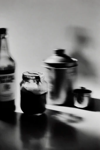 Ethereal Kinetic Monochrome style reference image — motion blur
