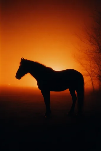 Luminous Amber Noir style reference image — cinematic backlighting