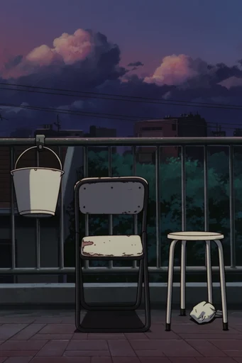 Nostalgic Twilight Anime style reference image — cel-shaded illustration