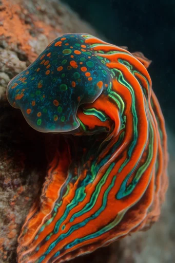 Bioluminescent Abyssal Macro style reference image — electric neon glow