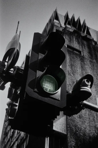 Monolithic Brutalist Noir style reference image — brutalist megastructures