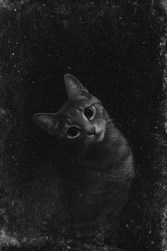Distressed Monochromatic Noir style reference image — industrial decay