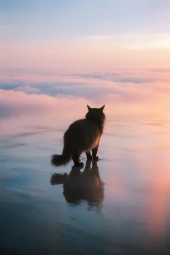 Ethereal Mirror Surrealism style reference image — vast horizon