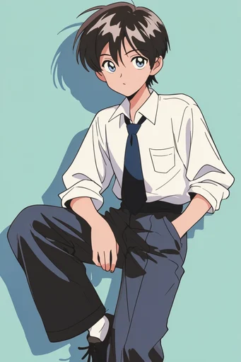 Minimalist Pastel Anime style reference image — minimalist anime illustration