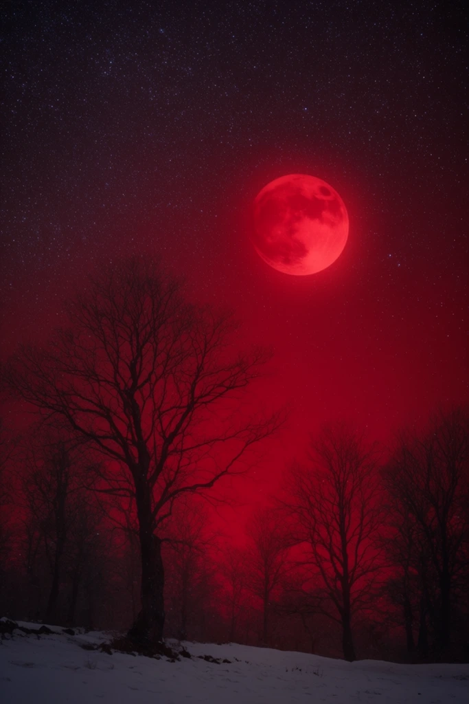 Crimson Nocturnal Void style AI image example 2