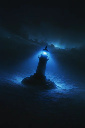 Ethereal Cobalt Nocturne style reference image — cosmic atmospheric haze