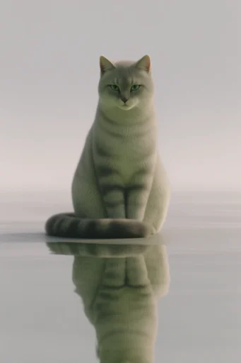 Plush Surreal Liminality style reference image — soft diffuse lighting