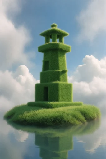 Minimalist Eco Surrealism style reference image — liminal space
