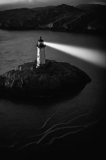 Monochromatic Noir Architecture style reference image — dramatic leading lines