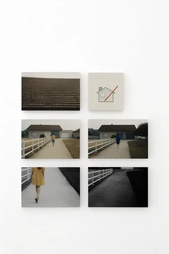 Deconstructed Archival Minimalism style AI image example 4